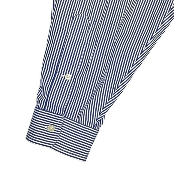Ralph Lauren Shirt Mens 3XB Classic Fit Vertical Stripe Button Down Coastal Blue - Picture 10 of 12